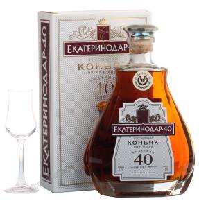Cognac Ekaterinodar 40 years Российский Коньяк Екатеринодар-40лет