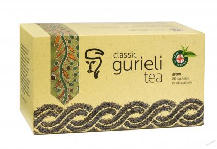 Gurieli Classic Green Tea Чай Гуриели Классический Зелёный в пакетах 25 шт 50 гр