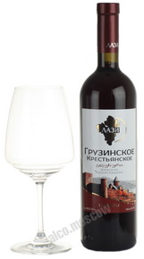 Krestyanskoe Lazi red Грузинское вино Крестьянское Лази красное
