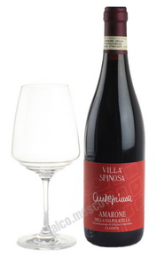 Villa Spinosa Amarone della Valpolicella Anteprima Итальянское вино Вилла Спиноза Амароне делла Вальполичелла Классико Антеприма
