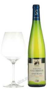 Domaines Schlumberger Pinot Blanc Les Princes Abbes Французское вино Домен Шлюмберже Пино Блан