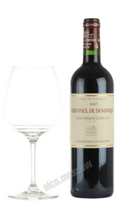 Saint-Paul de Dominique Saint-Emilion Grand Cru Французское вино Сент Поль де Доминик Гран Крю