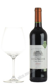 Chateau Des Proms Cuvee Bellevue Французское вино Шато Пром Бельвю Грав