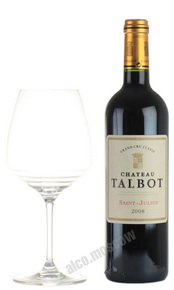 Chateau Talbot Grand Cru Classe 2008 Французское вино Шато Тальбо 2008