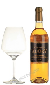 Marquis D Alory Sauternes Французское вино Маркиз Д Алори Сотерн