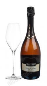 Talisman Blanc De Blancs Demi-Doux грузинское шампанское Талисман Блан Де Блан Деми-Ду