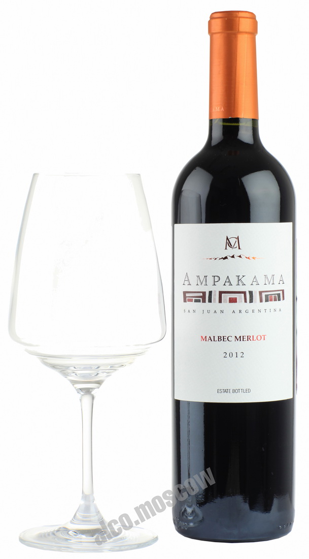 Casa Montes Ampakama Malbec Merlot 2012 аргентинское вино Каса Монтес Ампакама Мальбек Мерло 2012