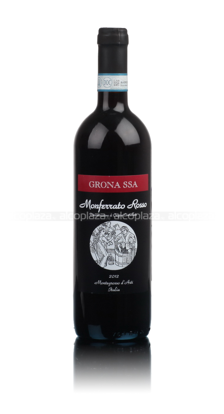 Grona SSA Monferrato Rosso DOC итальянское вино Грона ССА Монферрато Россо ДОК