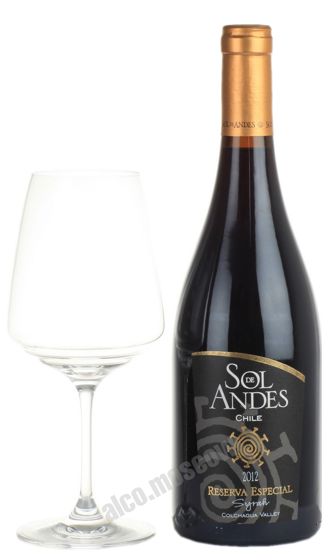 Sol de Andes Syrah Reserva Especial Чилийское вино Сол де Андес Сира Резерва Эспешиаль