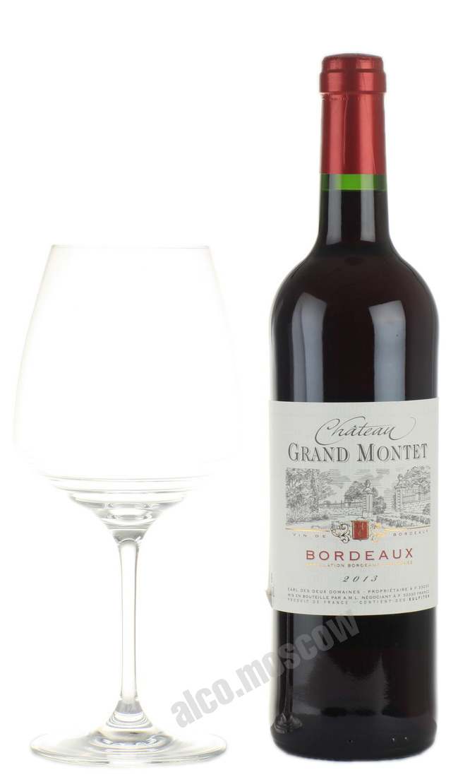 Chateau Grand Montet Bordeaux Rouge Французское вино Шато Гран Монте Бордо Красное