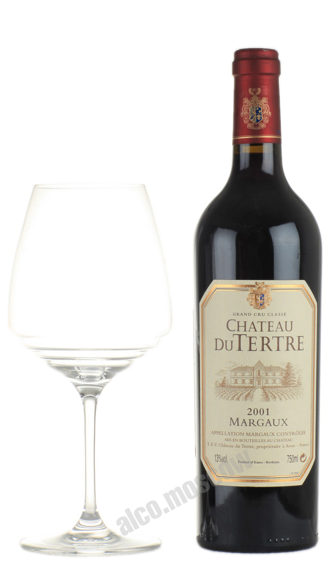 Chateau du Tertre Margaux Grand Cru 2001 Французское вино Шато дю Тертр Марго 2001