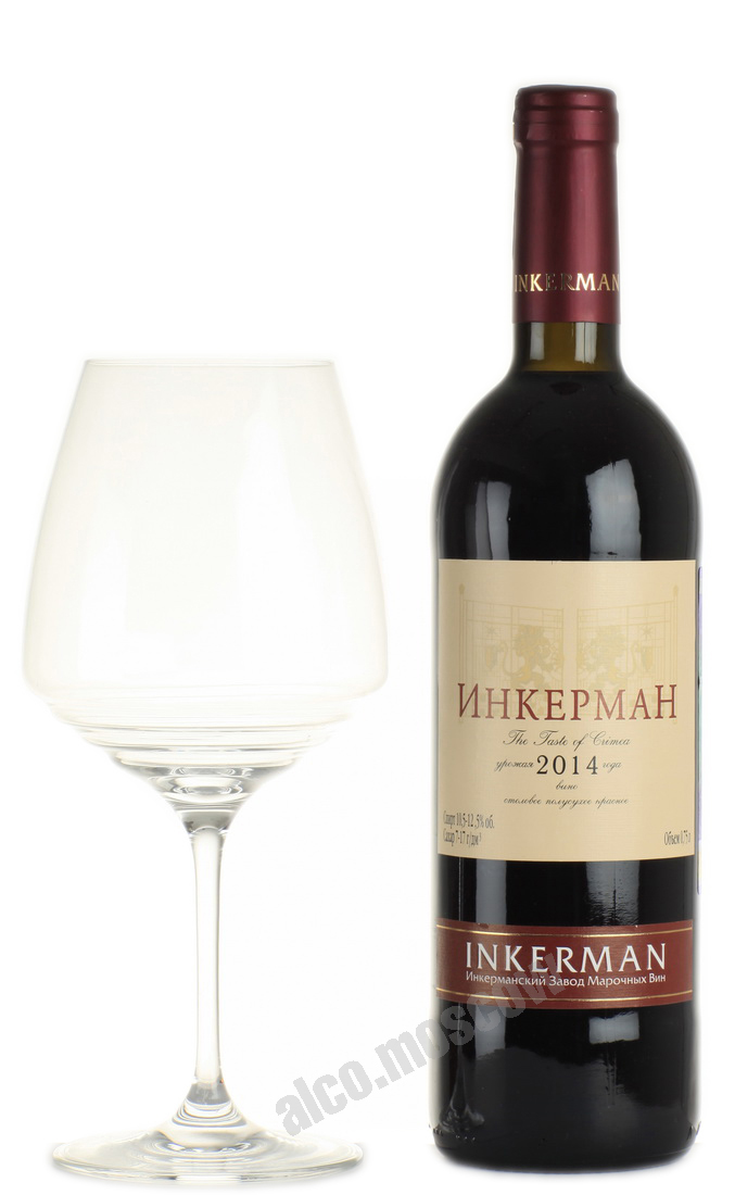 Inkerman 2014 полусухое красное Российское вино Инкерман 2014 полусухое красное