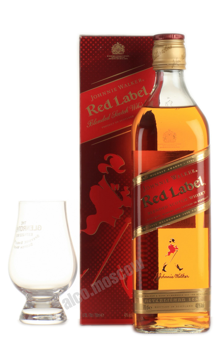 Johnnie Walker Red Label 700 ml шотландский виски Джонни Уокер Ред Лейбл 0.7 л в п/у