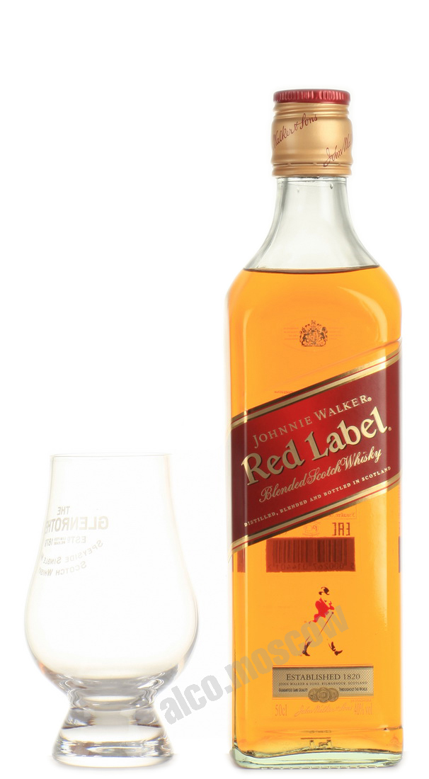 Johnnie Walker Red Label 0,5 l шотландский виски Джонни Уокер Ред Лейбл 0,5 л