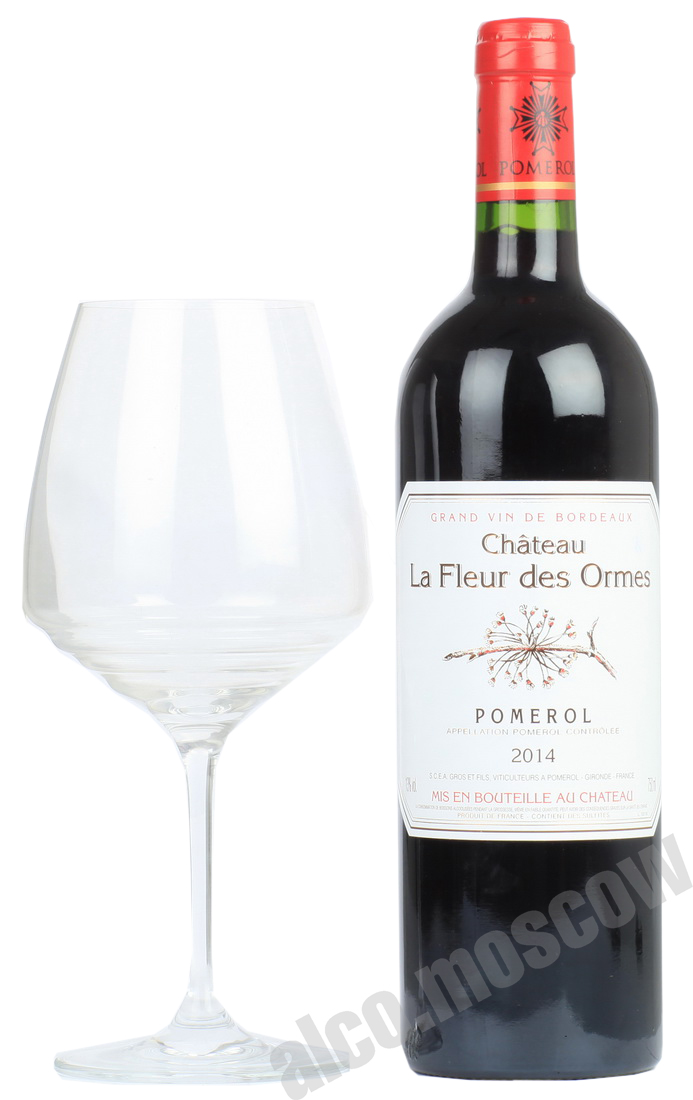Chateau La Fleur des Ormes Pomerol 2014 Французское вино Шато Ля Флер дез Орм Помроль 2014