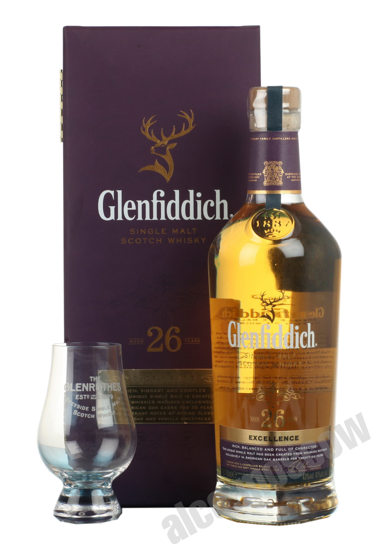 Glenfiddich Excellence 26 Years Old 0,7l Виски Гленфиддик Экселенс 26 лет выдержки 0,7л в п/у