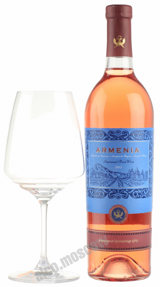 Armenia Rose Semisweet 2012 армянское вино Армения Розовое полусладкое 2012