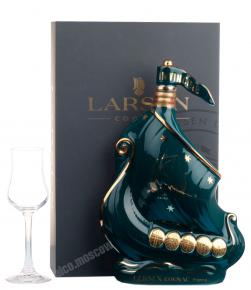 Larsen Cognac Французский Коньяк Ларсен Файн Шампань Корабль Викингов изумрудный