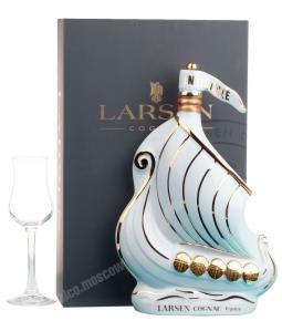 Larsen Cognac Французский Коньяк Ларсен Файн Шампань Корабль Викингов белый