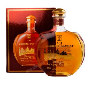 Leyrat XO Decanter 0.7l Gift Box коньяк Лейра ХО 0.7 л. Графин в п/у