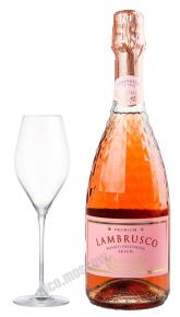 Binelli Lambrusco Rosato Dell Emilia Secco Вино игристое Ламбруско Бинелли Премиум дель Эмилия