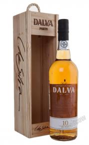 Porto Dalva Dry White 10 Years Old 0.75l Wooden Box Портвейн Далва Сухой Белый 10 лет 0.75 л. в дер.уп.