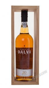 Porto Dalva Dry White 20 Years Old 0.75l Wooden Box Портвейн Далва Сухой Белый 20 лет 0.75 л. в дер./уп.