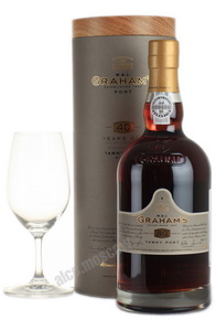 Grahams Tawny Port 40 years портвейн Грэмс Тони Порт 40 лет в тубе