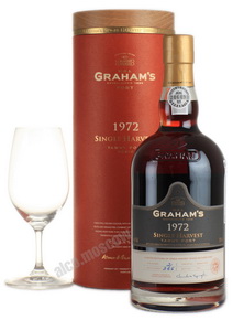 Grahams Single Harvest Tawny 1972 портвейн Грэмс Сингл Харвест Тони 1972 в тубе