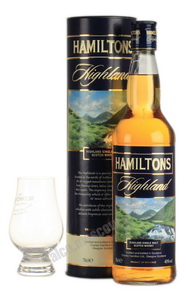 Hamilton`s Highland виски Гамильтонс Хайлэнд в тубе