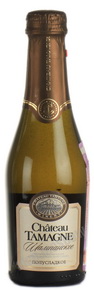 Шампанское Chateau Tamagne российское шампанское Шато Тамань полусладкое 0.2 л