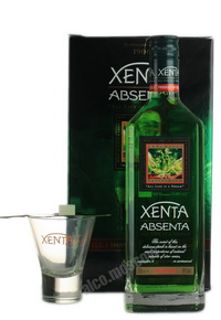 Xenta absinth Абсент Ксента в п/у + 2 бокала 