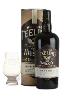 Teeling Single Malt Irish Whiskey 0,7l  Виски Тилинг Сингл Молт Айриш Виски 0,7л в тубе