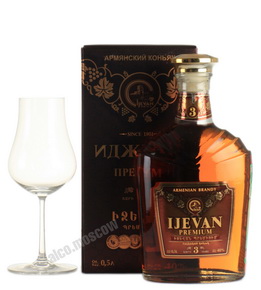 Ijevan Premium 3 yrs 0,5l Коньяк Иджеван Премиум 3 года 0,5л в п/у