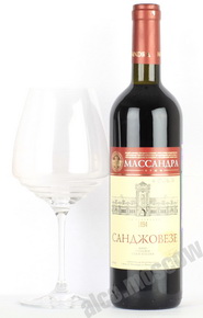 Massandra Sangiovese Вино Массандра Санджовезе сухое красное