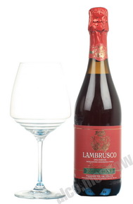 Lambrusco Dell Emilia Ronzoni Итальянское вино Ламбруско дель Эмилия Ронзони