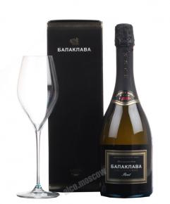 Шампанское Балаклава Шардоне брют в Подарочной упаковке