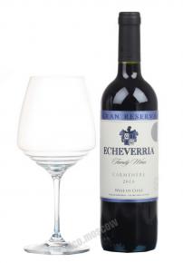 Echeverria Carmenere Gran Reserva Чилийское вино Эчеверрия Карменер Гран Резерва