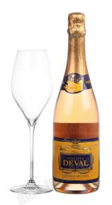 Philippe Deval Cremant de Loire Rose AOC французское шампанское Филипп Деваль Креман де Луар Розе АОС